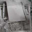 Furnulem Night Stand, Tall White Nightstand with 4Tier Shelves, 2 PU Fabric Drawers and Light Tube, Bed Side Tables with Charging Station, Bedside Table for Bedroom