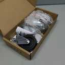 HOLKIE Caster Wheels 3 inch with No Brake Stem Casters, 1/2" -13 x 1-1/2" (Stem Diameter 1/2", Stem Length 1-1/2") Threaded Swivel Casters Set of 4 Heavy Duty Castors Black