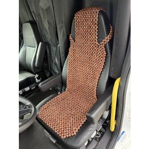 Extra Large Natural Wood Beaded Seat Cover Massaging Cooling Cushion for Truck, Trailer, Van (Truck (Semi, Trailer, Tractor, Work Truck))