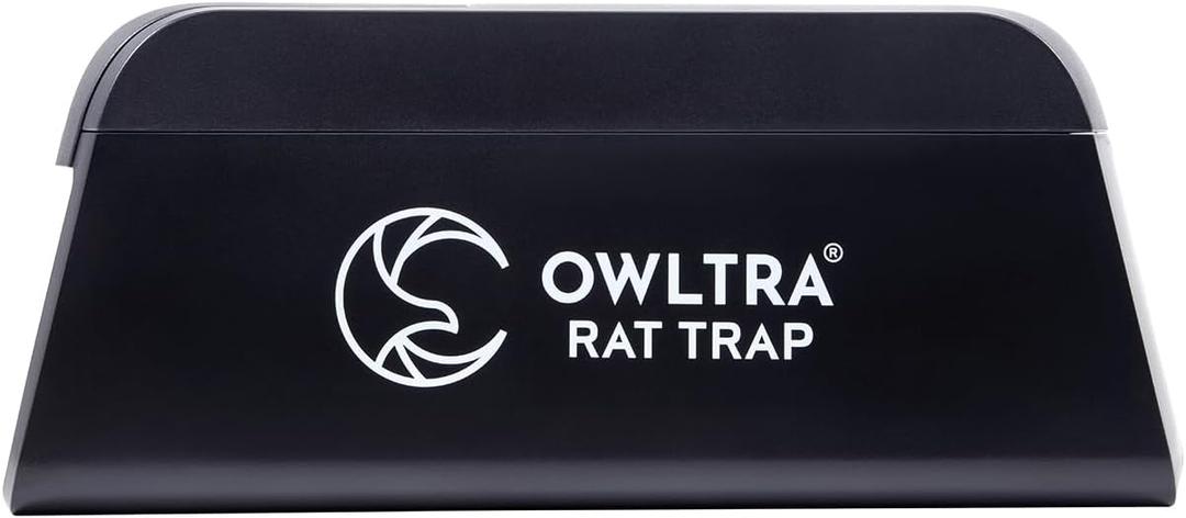 OWLTRA OW-1 Indoor Electric Rat Trap, Instant Kill Rodent Zapper with Pet Safe Trigger, Black, Large