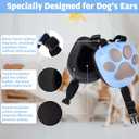 Upgraded Dog Ear Muffs for Noise Protection - 22dB NRR Noise Cancelling Headphones with Dog Paw Design, Calming Earmuffs for Thunder, Fireworks & Hunting (M, Light Blue-Gray)