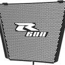 YUANQIAN Motorcycle Radiator Grille Guard Cover Compatible With GSXR 600 2006-2024 GSX R 600 2006-2024-Black