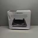 Audio-Technica At-LP60X-GM Fully Automatic Belt-Drive Stereo Turntable, Gunmetal/Black, Hi-Fidelity, Plays 33 -1/3 and 45 RPM Vinyl Records, Dust Cover, Anti-Resonance, Die-Cast Aluminum Platter