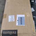 Tvilum 4-Drawer Desk, Modern White Office Writing Desk with Storage, Compact and Functional Desk for Home or Office