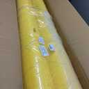 Pangda 4 Pcs Flat Top Bollard Covers Yellow and Red Bollard Post Sleeve for Home Parking Fence Pole Pipe (5" X 52")