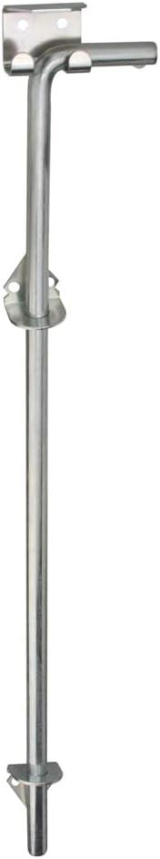 National Hardware N151-985 Gate Cane Bolt 5/8 in x 24 in Zinc Plated with WeatherGuard Protection Heavy Duty Surface Bolt Latch for Wood Gates and Doors Variable Throw