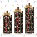 3 Pcs Christmas Sign Wooden Tiered Tray Decor, Rustic JOY Table Decor Farmhouse Tabletop Centerpieces Christmas Decorations for Home Kitchen Indoor Mantel