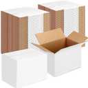 Yeaqee 72 Pcs Shipping Boxes Corrugated Cardboard Small Shipping Boxes for Packaging Mailing Packing Moving Small Business Storage Crafts Gifts (6x4x4 Inch, White)