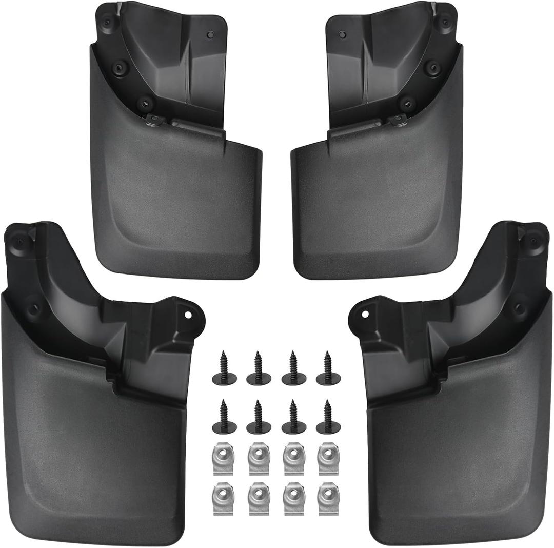 Premium Heavy Duty MudFlaps Set of 4, Front and Rear Splash Guard Protectors - Compatible with Toyota Tacoma with OEM Fender Flares Only, Year 2016-2023 -Does not Fit SR Models - Replaces PT345-35170