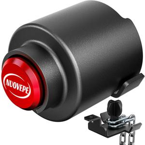 Trailer Lock Fits 2 5/16 Inch Couplers, Secures Safety Chains Anti-Theft Ball Hitch Lock, Pry-Resistant & Heavy-Duty Trailer Hitch Locks for RV | Cargo | Camper | Dump Trailer (Red)
