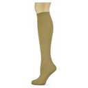 Soxtrot Women's Beige Knee High Trouser Socks, (Pack of 3 Pairs) Taupe