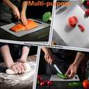 Titanium Cutting Board, 100% Pure Titanium Cutting Boards for Kitchen, Double Sided Food-Grade Chopping Board - Dishwasher Safe Easy to Clean (12"L x 9"W)