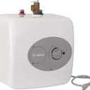 BOSCH Electric Mini-Tank Water Heater Tronic 3000 T 4-Gallon (ES4) - Eliminate Time for Hot Water - Shelf, Wall or Floor Mounted