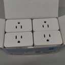 meross Smart Plug Mini, 15A & Reliable Wi-Fi, Support Apple HomeKit, Siri, Alexa, Echo, Google Assistant and Nest Hub, App Control, Timer, No Hub Needed, 2.4G WiFi Only, 4 Pack