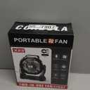 Portable Fan Rechargeable, 25400mAh Cordless Battery Powered Fan with LED Lantern, USB C Battery Operated for Travel Bedroom Home Camping Tent Office Beach Desk Fishing Table (Army Green)