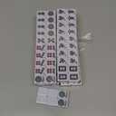 TIASUSAN American Mahjong Tile Set with 166 Navy Blue Back Tiles (1.2”, Tiles Only)