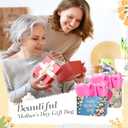 ysmile 12 Pack Mothers Day Gift Bag with Tissue Paper in Bulk Flower Design for Mom Grandmother Party Favor Treat 9"
