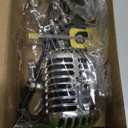 Vintage Microphone Guitar Lamp, Cool Guitar Gifts for Music Lovers and Player, USB Plug in Powered, Retro Decorations for Home, Bar, Office