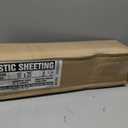 Aluf Plastics 6 MIL Thick Extra Strong Heavy Duty Clear All Purpose Vapor and Moisture Barrier Sheet Tarp/Drop Cloth - 10' x 25' - for Painting, Furniture, Carpet, Contractor, & Construction