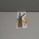 BIOSMART Reusable Stainless Steel Straw Set w/ Silicone Tips & 1 Cleaning Brush 5 Pack