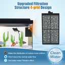 15 Pack PF-S Filter Cartridges Compatible with Silenstream PF10 Power Filters, Remplacement Aquarium Carbon Cartridge with Zeolite