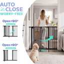 Sekey 36.2" Extra Tall Baby Gate for Stairs, 30-46" No Drilling Dog Gate