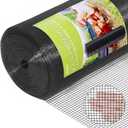 Hardware Cloth 1/4 inch 48 x 100 ft 23 Gauge Black Vinyl Coated Welded Wire Mesh Roll PVC Coated Welded Wire Fence Chicken Wire Fencing Mesh Roll