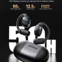 Open Ear Headphones Earbuds Wireless, 5.4 Bluetooth Ear Buds with Digital Display, Ultra-Comfort, Clear Calls, Powerful Sound, 50H Playtime, IPX4 Waterproof Sports Earphones for Running & Workouts