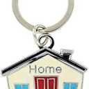 Hillman 5938998 Black & Silver House Key Chain
