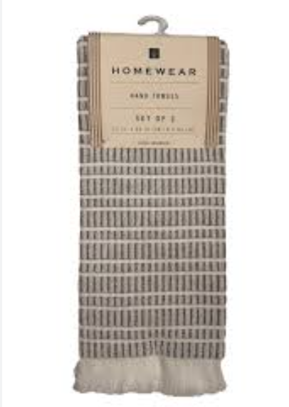 Home Wear Hand Towels Set Of 2 15x25