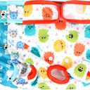 wegreeco Luxury Washable Reusable Dog Diapers (Stylish Pattern) - Female Dog Diapers, Doggie Diapers, 3 Pack (Inspiring, Medium) (Medium (12"-15" Waist))