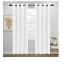 Easy-Going Curtains for Bedroom, Solid Thermal Insulated Grommet and Noise Reduction Window Drapes, Room Darkening Curtains for Living Room, 2 Panels (52x84 in,White)