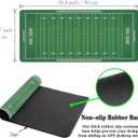 Green Desk Pads, Large Non-Slip Mousepads, Gaming Desk Pad - 35.4 X 15.7 inch for Work, Game, Home - American Football Field