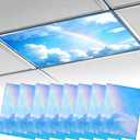 8Pcs 4'x2' Fluorescent Light Covers for Ceiling Lights Classroom Must Haves