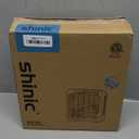 shinic 10" Tabletop Box Fan for Bedroom, 2 Speeds, Quiet Table Fans with Strong Airflow, Energy Efficient Small Box Fan, Portable Kitchen Exhaust Fans for Bedroom Bathroom Office Dorm Workshop, Black (Single Units)