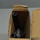 Curtain Rods for Windows 36 to 48 inch, 5/8" Blackout Wrap Around Curtain Rod Telescoping Adjustable for Sliding Door Bedroom Kitchen RV, Black (36" -48")