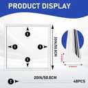COUKIU Pre-Cut 12 Set Peel and Stick Wall Molding Trim Kit, 20" x20" Premade Wainscoting Panels, Self Adhesive Moulding Panel for Interior Walls Picture Frame