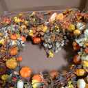 24 Inches Fall Wreath Fall Wreaths for Front Door Thanksgiving Wreath
