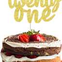 3 x Happy 21st Birthday Cake Topper twenty one Birthday Cake Toppers, 21st Cake Topper for Men,21 Cake Topper For Women, 21st birthday decorations,21st anniversary Cake Topper