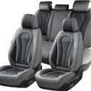 Coverado Car Seat Covers Full Set, Black Seat Covers, Automotive Car Seat Cover, Car Seat Cushion, Car Seat Covers Front Seats Back Seat Covers, Car Seat Protector Universal Fit Most Cars