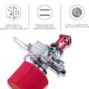 ORAEVY VM22 Racing Performance Carburetor Carb Mainfold Intake Pipe Air Filter Fit For Predator 212cc GX160 Honda GX200 CT200U 196cc KT196 Clones Go Kart Mini Bike Race Kart (Red)