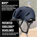 Troxel Terrain MIPS Cooling Horse Riding Helmet, Low-Profile, Micro-Adjustable Design, Horseback Riding Gear, Large