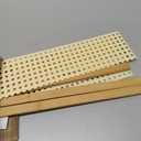 14.6"/18.5" 2 Tiers Bamboo Plant Stand Shelf,Desk Flower Pot Holder,Adjustable Desktop Shelf Display Organizer Ladder Rack for Office Decorate Storage Rack,Kitchen Rack (18.5" Length)