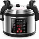 18L/19.0 QT Commercial Electric Pressure Cooker, 5-in-1 Multifunctional Large Pressure Cookers,2000W Electric Pressure Canner with Non-stick Inner Pot Use for Restaurant,Canteen, Hotel, Size: 19 Quarts