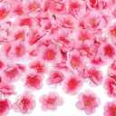 WILLBOND 300 Pieces Cherry Blossom Heads Artificial Fake Silk Cloth Petals Mini Cherry Flowers Petals for Dress DIY Accessories Home Wedding Party Decoration (Classic)