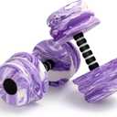 Aquatic Exercise Dumbbells, Water Dumbbells, 2PCS Foam Barbells for Men Women Water Workouts (Purple+White)