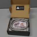 LUFEIDRA Handheld Bidet Sprayer for Toilet-Adjustable Water Pressure Jet Spray with Bidet Hose for Feminine Wash, New Premium Stainless Steel Muslim Shower Toilet Bidet Cloth Diaper Sprayer Set (1 Pack, Brushed Nickel)