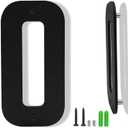 3 x 4 Inch Black Aluminum Letters, Floating House Address Numbers for Outside, Modern Metal Door Numbers Letters, Metal House Address Letter and Number for Home Office Apartment (0)