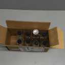 8 Pack, 4 oz Small Clear Glass Bottles w/Lids & 3 Stainless Steel Funnel  120ml Boston Round Sample Bottle for Potion, Juice, Ginger Shot, Wellness, Oils, Whiskey, Liquids  Leakproof Travel Bottle