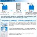 Hakkin Collapsible Water Tank Container 4 Pack 1.3 Gallon/5L, No-Leak Freezable Portable BPA Free Food Grade Plastic Storage Jug for Camping, Hiking, Travel, Emergency Survival Kit Bonus 2 Pcs Caps